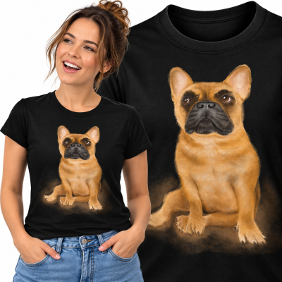 KOSZULKA DAMSKA ZWIERZĘTA  BOSTON TERRIER